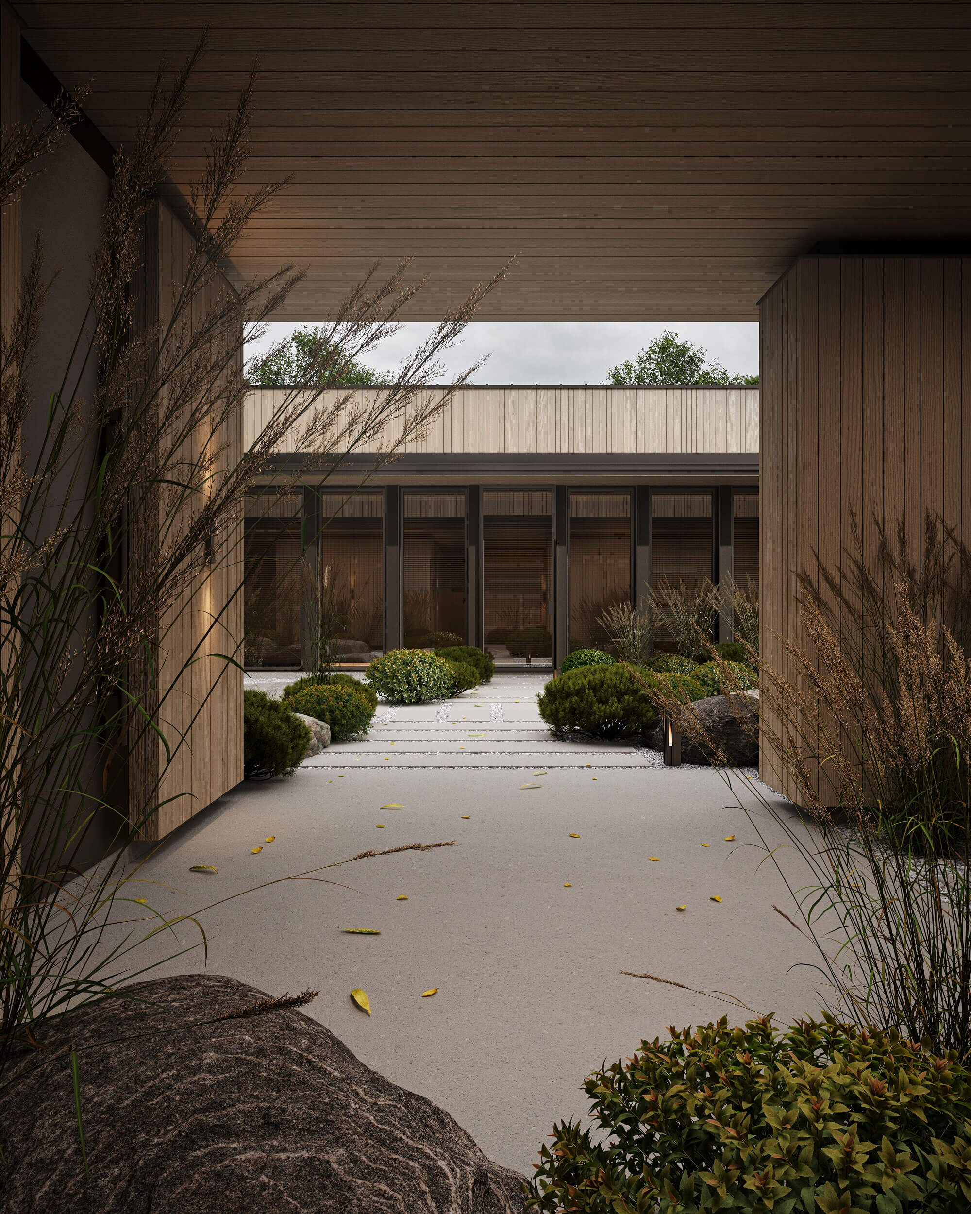 Kasumi House architectural visualization 3
